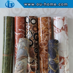 3D Marble Design PVC Film, Lamination Marble Grain PVC TV Wall Decorative Film