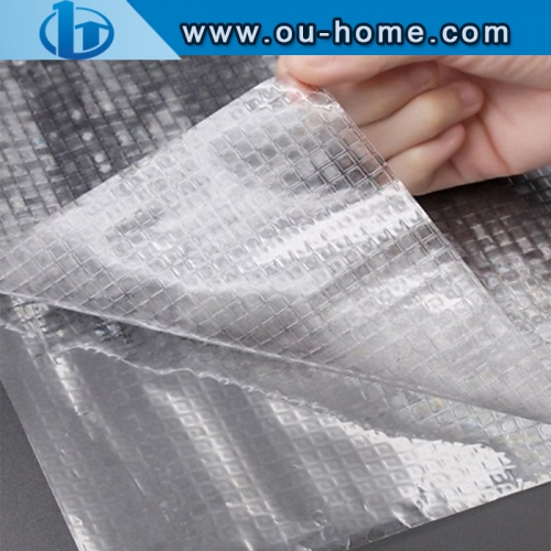 3D Embossing  Frosted Self-adhesive Glass Window PVC Stickers