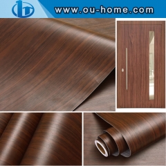 Desktop Vinyl paper Wood Grain Stickers Modern Home Decor Furniture Wooden Film