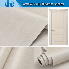 Self adhesive papers Wood Grain Decorative Paper PVC Vinyl Film