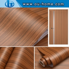 Desktop Vinyl paper Wood Grain Stickers Modern Home Decor Furniture Wooden Film