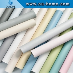 Self Adhesive Peel and Stick Wallpaper Solid Color Gloss Paper