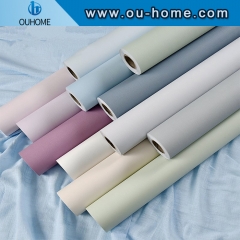 Self Adhesive Peel and Stick Wallpaper Solid Color Gloss Paper