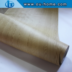 Matte Wood Grain Vinyl Film Back With Glue Decor Film