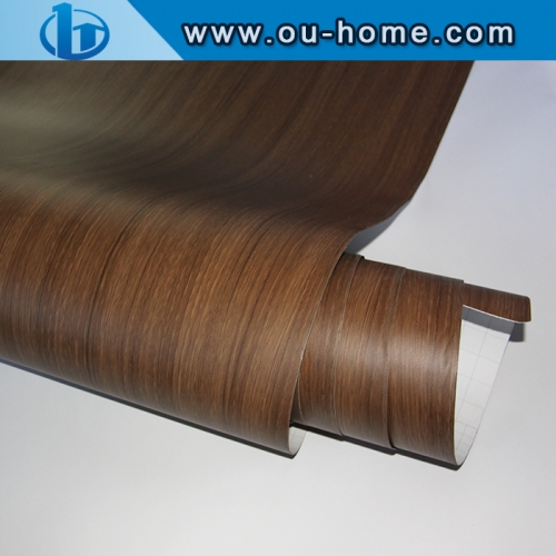 Matte Wood Grain Vinyl Film Back With Glue Decor Film