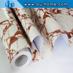 Vinyl Self adhesive Sticker Modern Marble Waterproof  Paper Home Decals