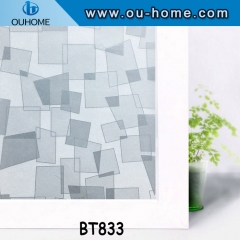 BT833 Stained Glass Window Film Privacy Self-Adhesive decorative sticker