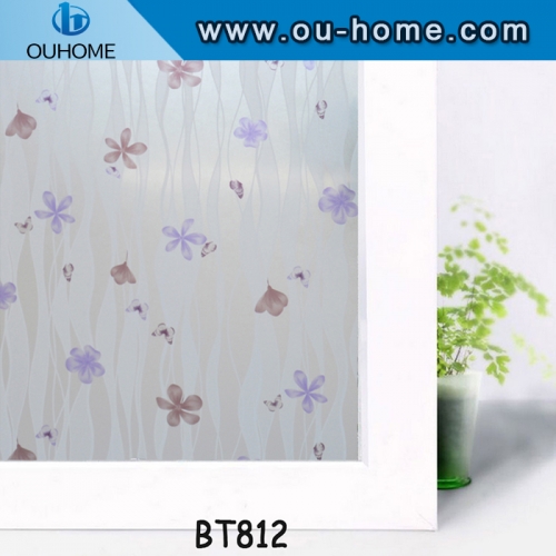 BT812 PVC decorative stained window glass film