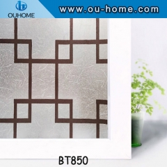 BT850 Non transparent window film decorative frosted safety glass film