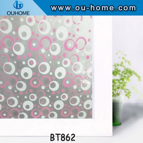 BT862 Security plastic glass adhesive film non transparent window film