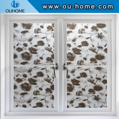 8060 Black lotus decorative stained glass film