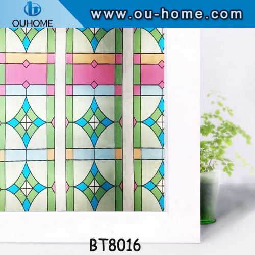 BT8016 Color printing glass decorative film PVC window film