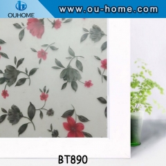 BT890 Stained Window Film decorative glass Adhesive Film For Glass