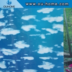 BT872 Self adhesive stained glass window PVC window film