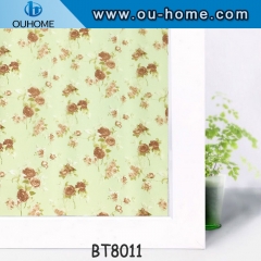 BT8011 Frosted Film Stained Glass Printing Adhesive Sticker Smart Window Film Stained Glass Window Film