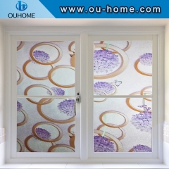 BT8013 Self Adhesive PVC stained plastic window stickers