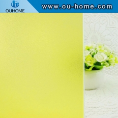 BT906 Pure Yellow Color Building Colored Window Foil Tint Home Decorative Glass Film