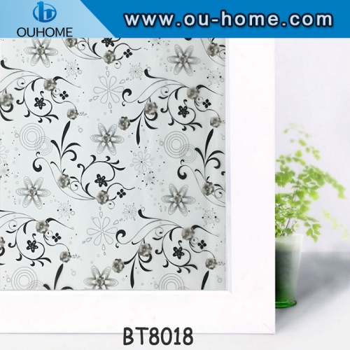 BT8018 Eco-friendly self adhesive glass pvc film tinting frosted film