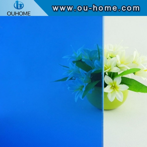 BT108 Blue Transparent Glass Decorative Window Film