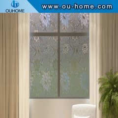 H8306 Static Glass Window Film 3D embossing glass film sticker