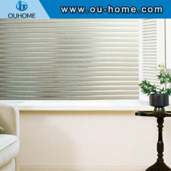 H002 Embossed pattern electrostatic window film UV protection etched glass window film