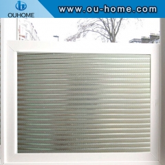 H002 Embossed pattern electrostatic window film UV protection etched glass window film