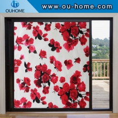 H22068 Stained Static Cling Window Film Frosted Opaque Privacy Glass film