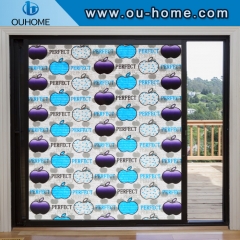 H22036 3D Static Window Film Decorative for Home Office Privacy Protective Statined Glass