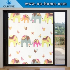 H2271 PVC Colourful Printed Static Cling Window Film