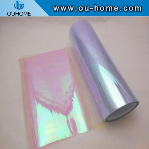 BT201 Colored glass film chameleon color transparent rainbow film