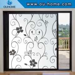 H8501 Stained Static Cling glass film Frosted Opaque Privacy Glass Sticke