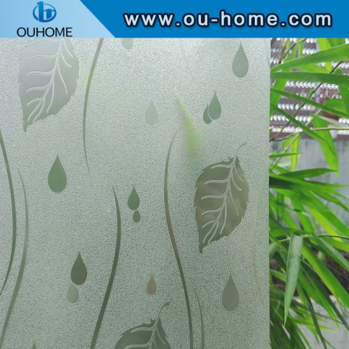 H17206 Privacy Glass Film Static Frosted Self Adhesive Window Sticker Without Glue PVC Waterproof window film