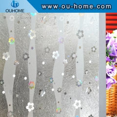 H16406 Privacy Static 3D glass film No-Glue Decorative Home Decor Window Glass Sticker