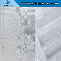 H5806 3D embossed privacy static cling window film