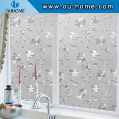 H612 Non-Adhesive Window Film, 3D Decorative Privacy Static Glass Film