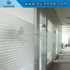 H001 Frosted Glass Window Film Decorative Blackout Privacy Glass Window Film Stickers