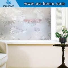 H6206 Sunflower embossed static cling privacy window film