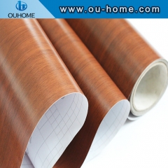 Wall panel decorative wood grain PVC composite film