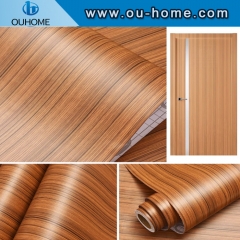 Wall panel decorative wood grain PVC composite film