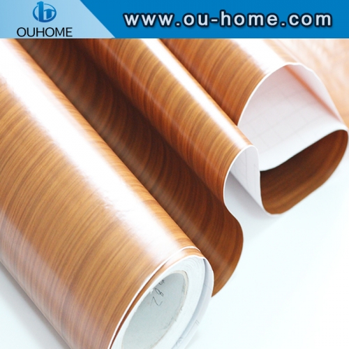 Wall panel decorative wood grain PVC composite film