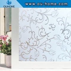H8231 Fosted stained static decor window film
