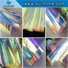 BT201 Colored glass discoloration transparent rainbow film