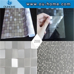 H087 No Glue 3D Static Decorative Privacy Glass film