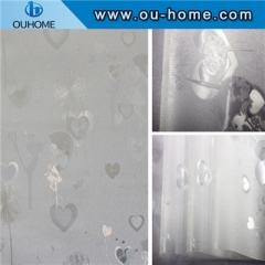 H16706 PVC Embossed Frosted Opaque Decorative Window film