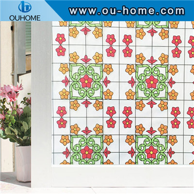 H2218 PVC static cling stained glass window film