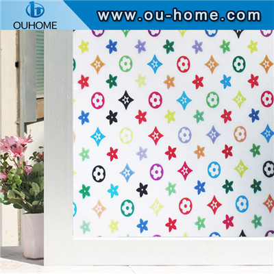 H831 Static colourful glass decorative film