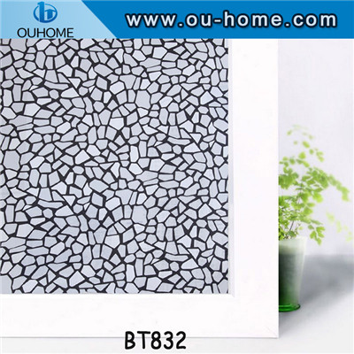 BT832 PVC frosted self-adhesive decorative glass film