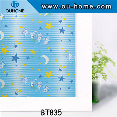 BT835 Children cut decorative tinted glass window film