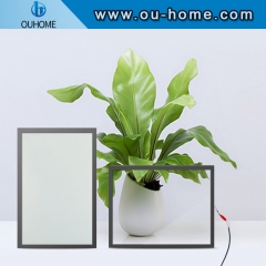 Power-on transparent power-off color-changing glass self-adhesive film