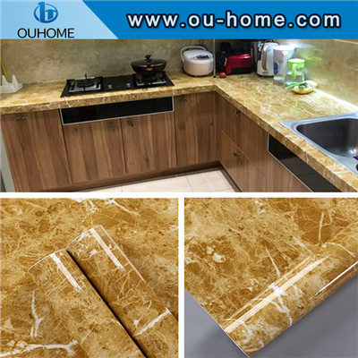 PVC waterproof wallpaper cabinet table countertop furniture renovation stickers